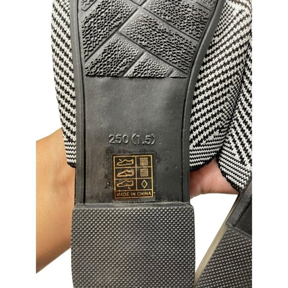 Women Fashion Loafers Beautiful Knitted Pattern Mules Flat Sandals 7.5 - Picture 5 of 6